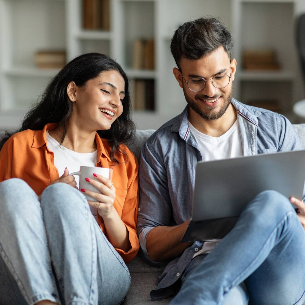couple on laptop